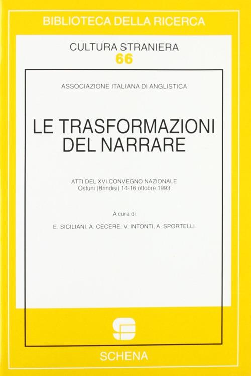 Le trasformazioni del narrare - copertina