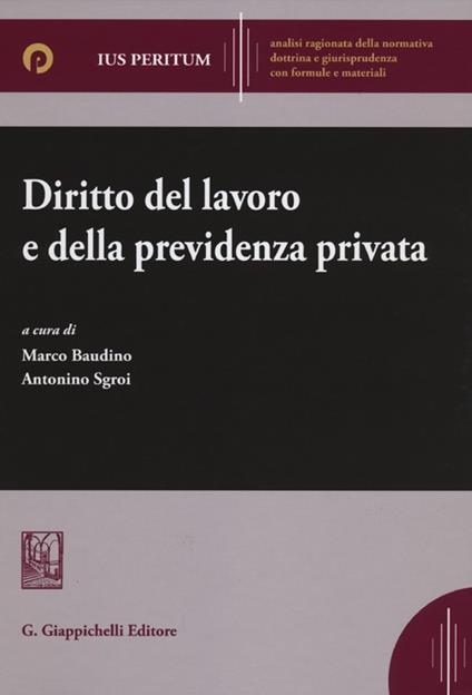 Diritto del lavoro e della previdenza privata - copertina