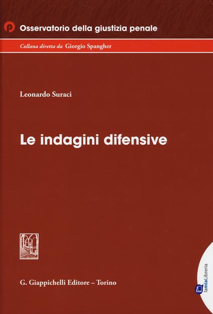 Le indagini difensive - Leonardo Suraci - copertina
