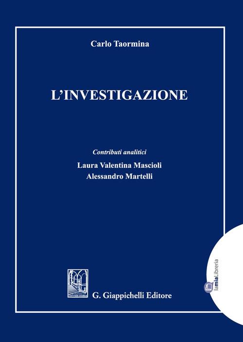 L'investigazione - Carlo Taormina - copertina