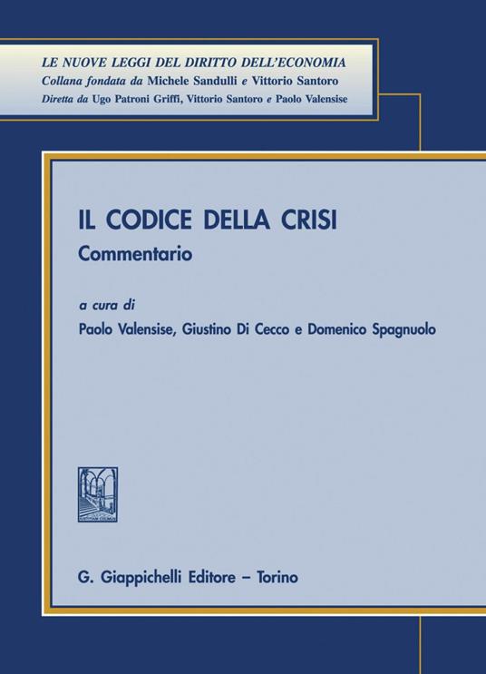 Il codice della crisi. Commentario - copertina