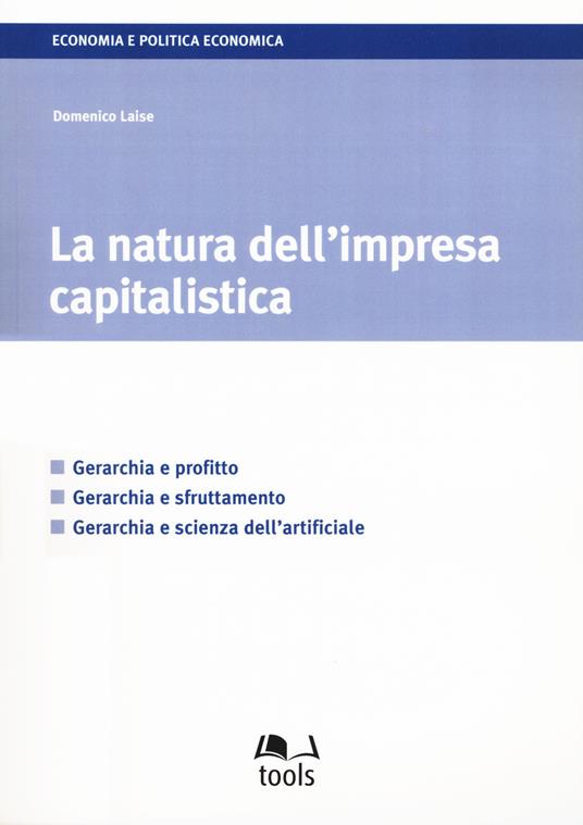 La natura dell'impresa capitalistica - Domenico Laise - copertina