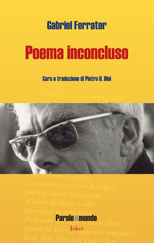 Poema inconcluso - Gabriel Ferrater - copertina