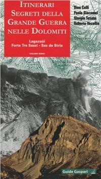 Itinerari segreti della grande guerra. Vol. 9: Lagazuoi, Forte Tre Sassi, Sas de Stria - Dino Colli,Paolo Giacomel,Giorgio Tosato - copertina