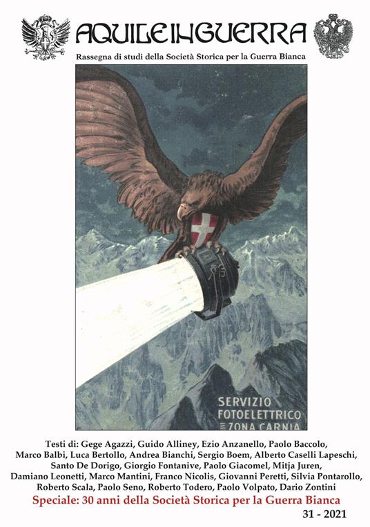 Aquile in guerra. Rassegna di studi della Società storica per la guerra bianca (2023). Vol. 31 - copertina