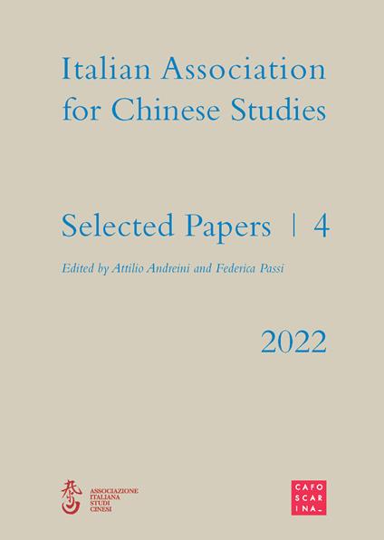 Selected papers. Italian association for chinese studies. Vol. 4 - copertina