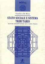 Stato sociale e sistema tributario. Alcune osservazioni sul caso Italia