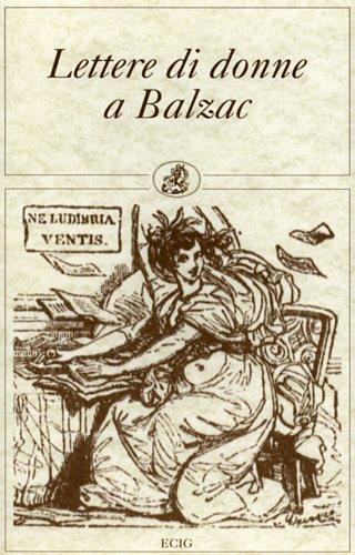 Lettere di donne a Balzac - copertina
