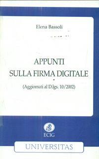 Appunti sulla firma digitale