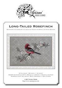 Long-tailed Rosefinch. Cross stitch and blackwork design. Ediz. italiana, inglese e francese - Valentina Sardu - copertina