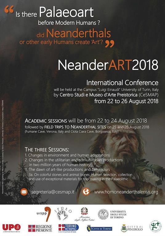 NeanderArt 2018. Proceedings. Is there palaeoart before modern humans? Did Neanderthals or other early humans create «art»? - copertina