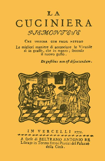 La cuciniera piemontese (rist. anast. 1771) - copertina