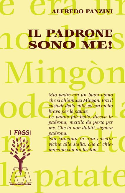 Il padrone sono me! - Alfredo Panzini - copertina