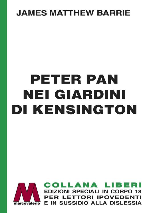 Peter Pan nei giardini di Kensington. Ediz. a caratteri grandi - James Matthew Barrie - copertina