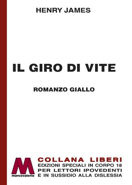Il giro di vite. Ediz. a caratteri grandi - Henry James - copertina