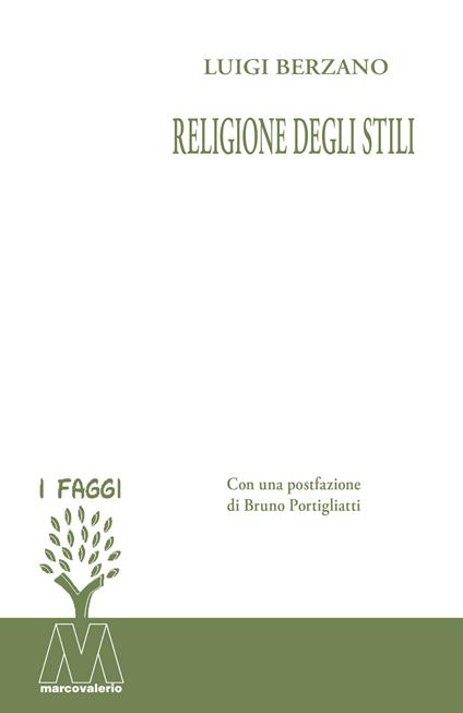 Religione degli stili - Luigi Berzano - copertina