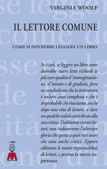 Il lettore comune. Come si dovrebbe leggere un libro. Ediz. ridotta - Virginia Woolf - copertina