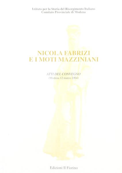 Nicola Fabrizi e i moti mazziniani - copertina