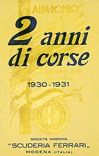 Due anni di corse (1930-1931) - copertina