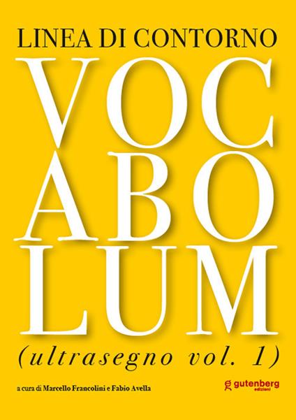 Vocabolum. Ultrasegno. Vol. 1 - copertina
