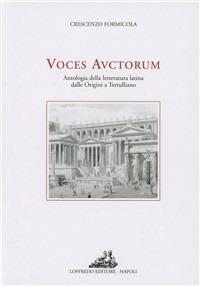 Voces auctorum - Crescenzo Formicola - copertina