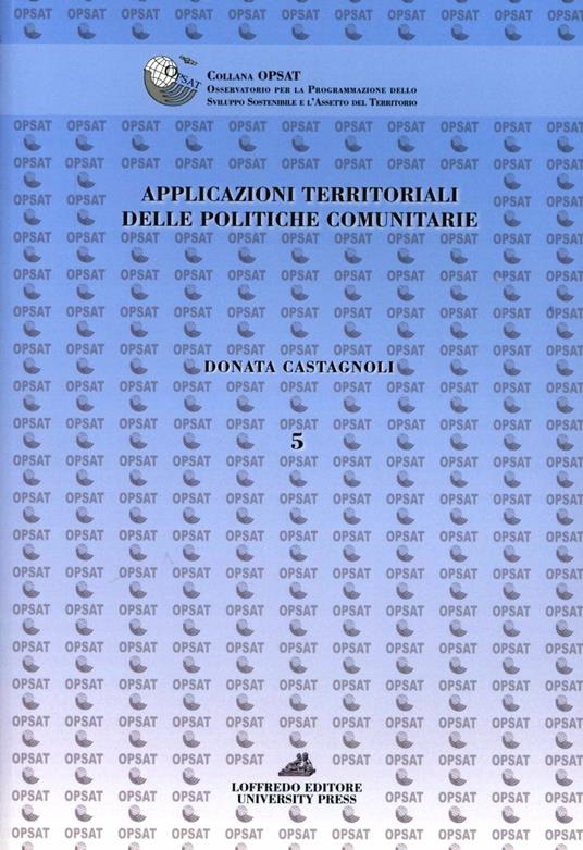 Applicazioni territoriali delle politiche comunitarie - Donata Castagnoli - copertina