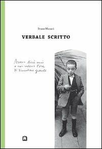 Verbale scritto - Bruno Munari - copertina