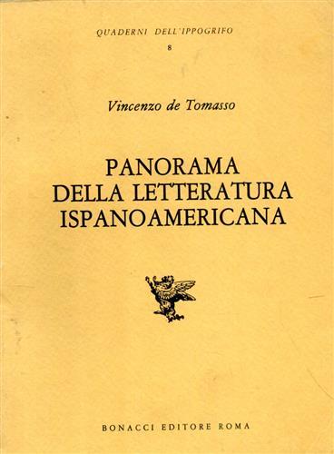 Panorama della letteratura ispanoamericana - Vincenzo De Tomasso - copertina