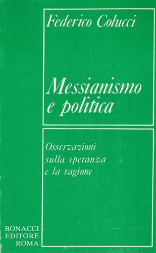 Messianismo e politica - Federico Colucci - copertina