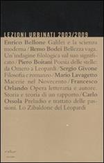 Lezioni urbinati 2003/2009
