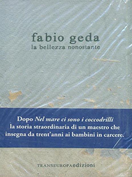 La bellezza nonostante - Fabio Geda - copertina