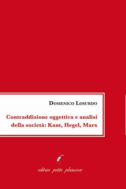Contraddizione oggettiva e analisi della società: Kant, Hegel, Marx - Domenico Losurdo - copertina