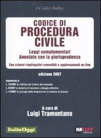 Codice di procedura civile 2007. Leggi complementari. Annotato con la giurisprudenza. Con schemi riepilogativi removibili e aggiornamenti on-line - copertina