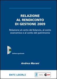 Relazione al rendiconto di gestione. CD-ROM - Andrea Marani - copertina