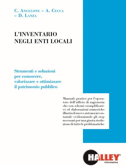 L' inventario negli enti locali - Carmela Angelone,Alberto Cecca,Daniele Lanza - copertina