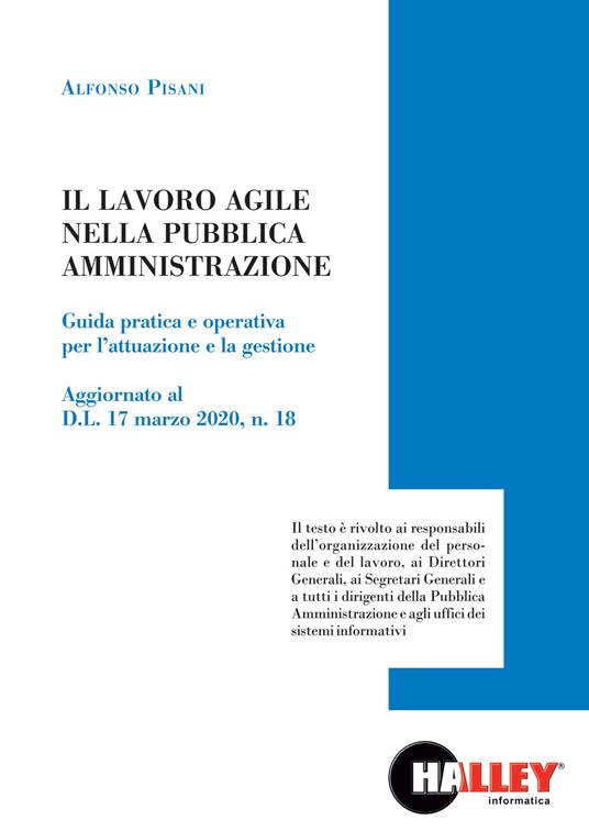 Il lavoro agile nella pubblica amministrazione - Alfonso Pisani - copertina