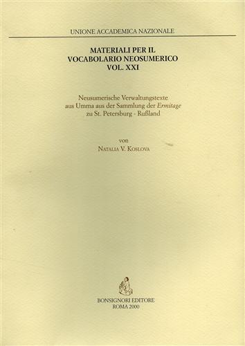 Neusumerische Verwaltungstexte aus der Sammlung der Ermitage zu St. Petersburg - Natalia V. Koslova - copertina