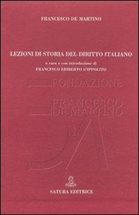 Lezioni di storia del diritto italiano - copertina