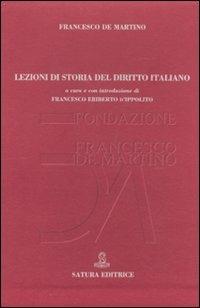 Lezioni di storia del diritto italiano - copertina