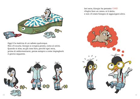 Giorgio super pinguino costruisce Aldo, cane cartonato - Sabine Lemire - 2