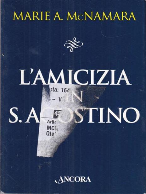 L'amicizia in s. Agostino - Marie A. McNamara - copertina