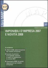 Imponibile d'impresa 2007 e novità 2008 - copertina