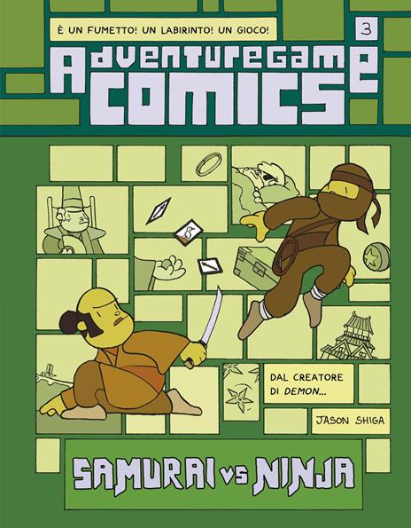 Adventuregame. Vol. 3: Samurai vs. Ninja - Jason Shiga - copertina