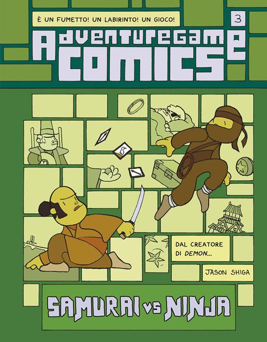 Adventuregame. Vol. 3: Samurai vs. Ninja - Jason Shiga - copertina
