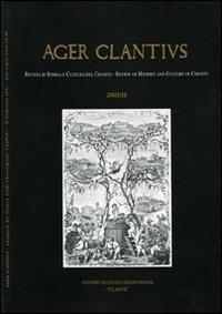 Ager Clantius. Rivista di storia e cultura del Chianti. Ediz. italiana e inglese (2003). Vol. 2 - copertina
