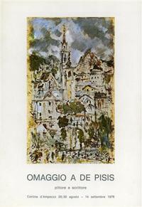 Omaggio a De Pisis pittore e scrittore. Catalogo della mostra (Cortina d'Ampezzo, 29 agosto-14 settembre, 1976). Ediz. illustrata - copertina