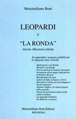 Leopardi e «La Ronda». Alcune riflessioni critiche