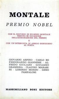Montale premio Nobel - copertina