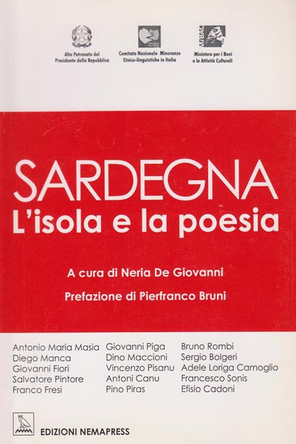 Sardegna, l'isola e la poesia. Testo sardo e italiano - copertina