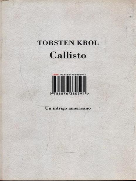 Callisto. Un intrigo americano - Torsten Krol - copertina